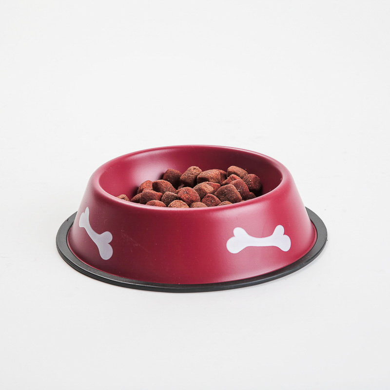 Product Image for Lakkert mat og drikkebolle til hund -mange str.