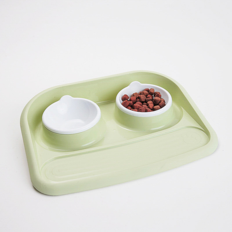 Product Image for Dobbel spise og drikkefat til hund og katt i PP plast