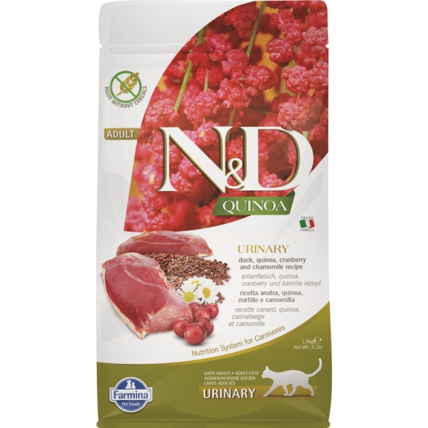 Farmina N&D cat quinoa urinary duck - 1,5kg