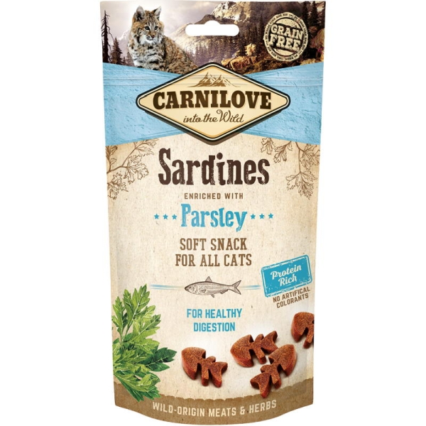 Carnilove crunchy sardiner for katt 50g