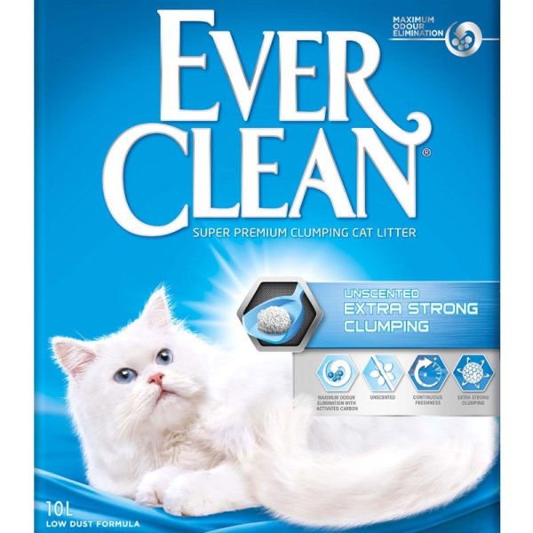 Ever Clean extra strong clumping unscented 10L