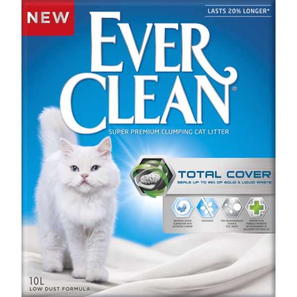kattesand, ever clean, everclean total cover