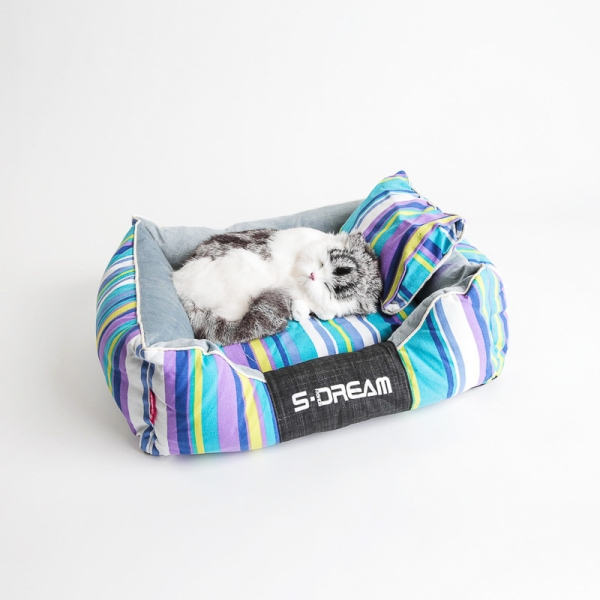 S-Dream hundeseng | katteseng | kosepute | løs bunn | blåstrip | 3 størrelser