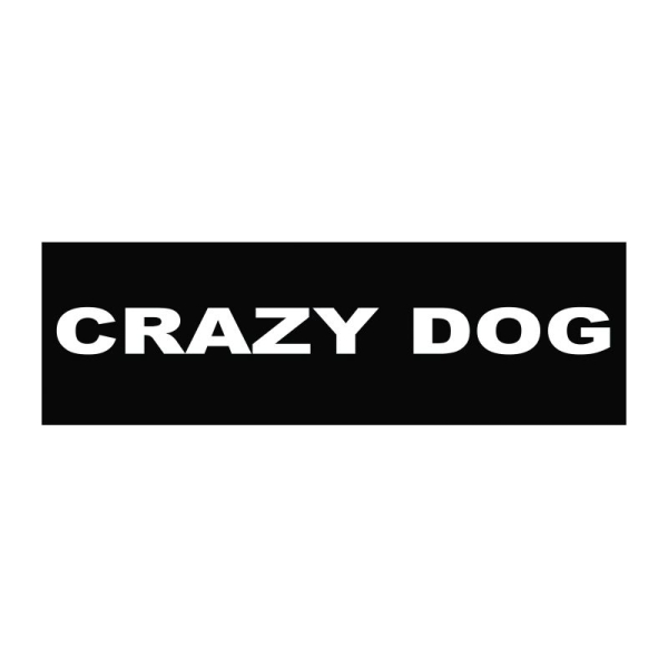 Borrelåsmerke til K9 hundesele - Crazy Dog