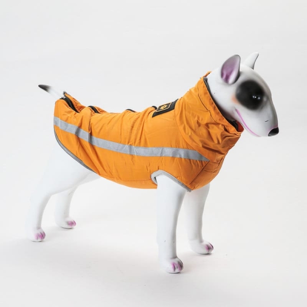 ➤ ➤ Geilo skijakke / hundedekken i bomull Oransje. Perfekt hundevest når det begynner å bli kjøligere ute ◁ Fleecestoff inni, Refleks, Glidelås langs hele ryggen. hundeklær hm - hundedekken biltema - sy hundeklær - nonstop hundedekken - hm hundeklær