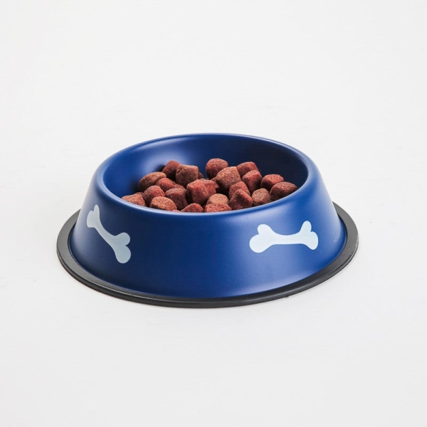 Hundeskål, matskål hund, vannskål hund, antiskli hundeskål, blå hundeskål