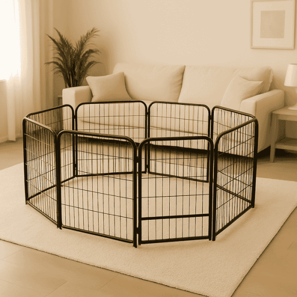 Hundegård, hundegjerde, valpegård, innhegning til hund