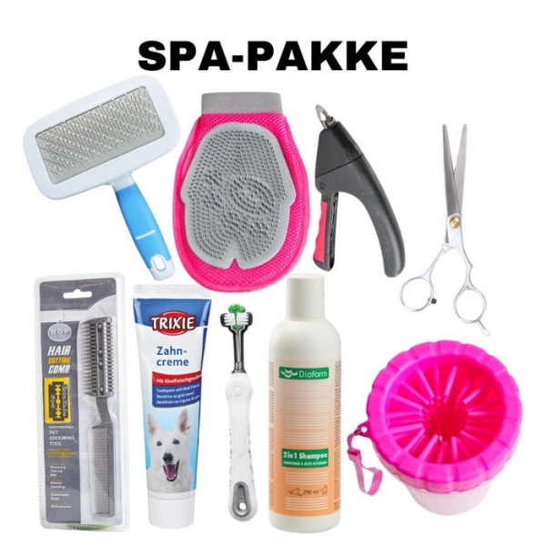 Pleiepakke hund, pleiepakke katt, spa-pakke hund, spa-pakke katt