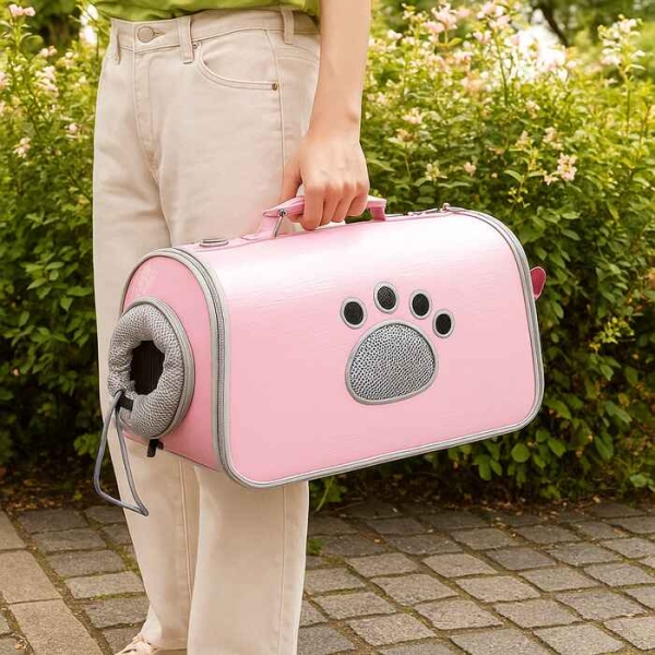 hundeveske, katteveske, transportbag hund, transportbag katt, reiseveske til hund med åpning til hode, reiseveske til katt med åpning til hode