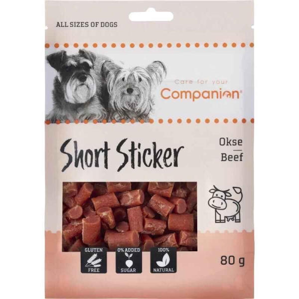 Godbiter til hund, hundegodbiter med biff, companion godbiter til hund, companion treats beef, godbiter til valp