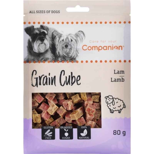 Godbiter til hund, godbiter til valp, companion lam hund, hundegodbit med lam, treningsgodbit til hund