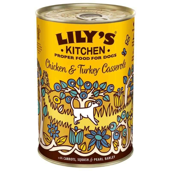 Våtfôr til hund, våtfôr med kylling til hund, lilys kitchen våtfôr til hund, lilys kitchen chicken and turkey