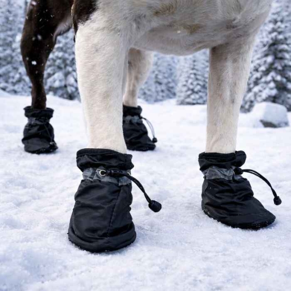 Potesokker hund, vintersko hund, hundesko, hundesokker, forede potesko, potesokker med strikk stramming