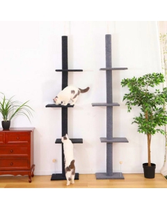 Movapet gulv til tak klorestativ katter | kattestativ 230-280cm | grå