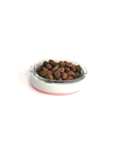Mat og drikkeskål med plastramme | hund og katt | 200ml