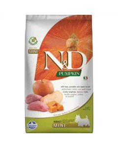 Farmina N&D Dog Pumpkin Boar & Apple Adult Mini (Gresskar Villsivin eple) 2,5kg