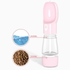 Movapet turflaske kombinert vannflaske og fôrbeholder Rosa