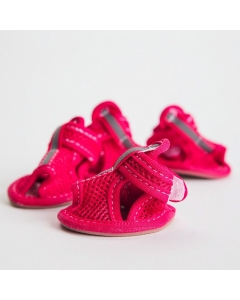 4 pk luftige sandaler til hund