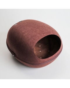 Romslig kattehule i filtstoff 47x39x26cm