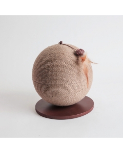 Kloreball kattemøbel i tre og sisal - 30x30cm