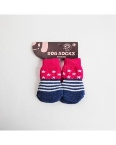 4-pack antiskli  hundesokker | potesokker - starsnstripes