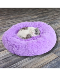 Fluffy donut hundeseng og katteseng i tre størrelser