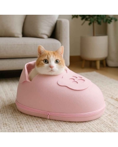 Filt-tøffel kattehule 55x35cm