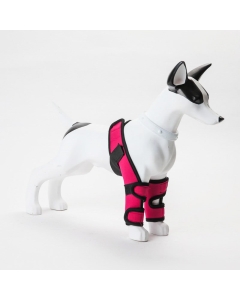 Handicap ben og knestøtte for hunder - Rød