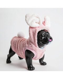 Kanin bunny-suit kostyme til hund og katt - Rosa