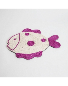 Fisk klorematte til katt i sisal - 48x36cm
