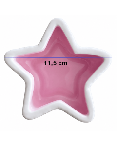 Stjerneformet matskål 11,5 cm - Rosa