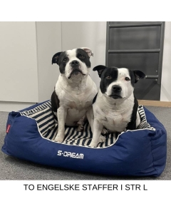 S-Dream hundeseng og katteseng med løs bunn og kosepute, 4 str.