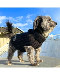 Hyttetur strikkegenser til hund