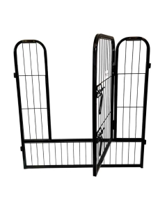 Singel panel med port til hundegjerde 77 x 81cm