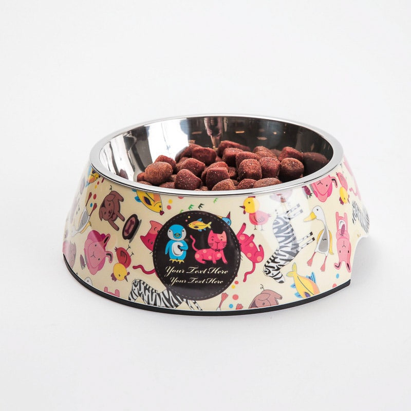 Product Image for Dyremønstret hunde og katteskål  i aluminium
