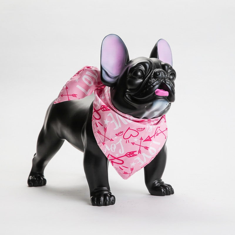 Product Image for Halstørkle  til hund og katt &quot;love&quot; - Rosa