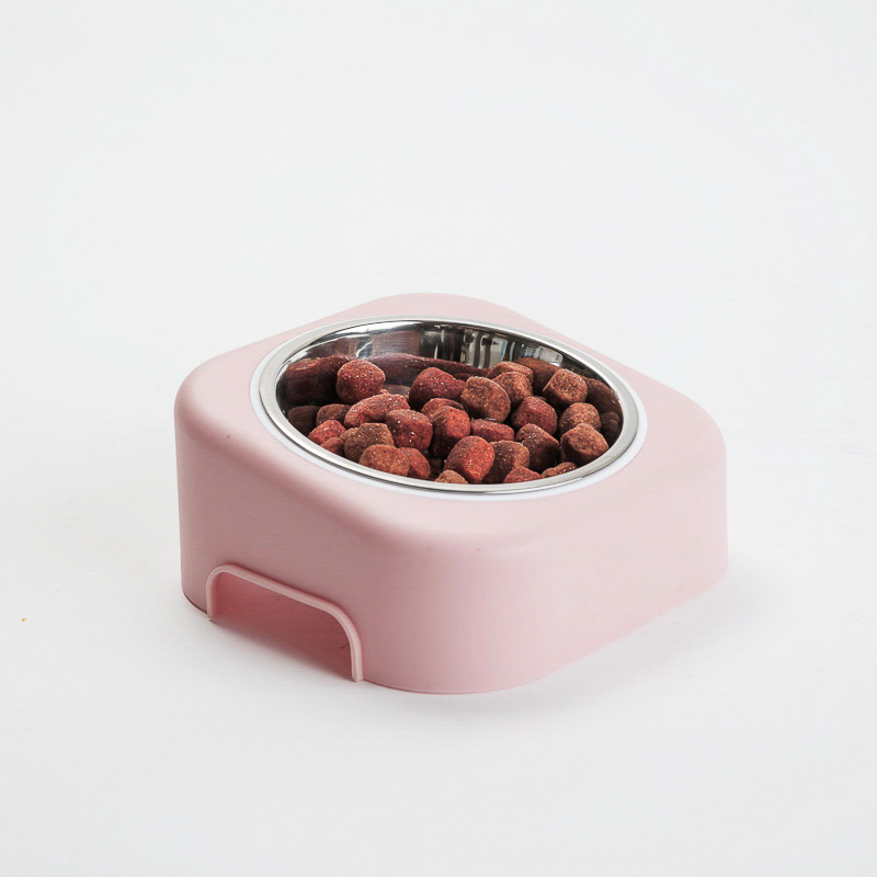 Product Image for Matskål til hund i stål med plastramme 17.5cm