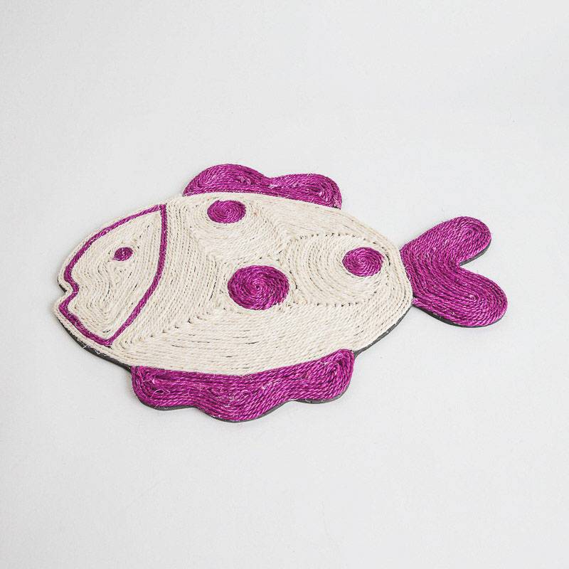 Product Image for Fisk klorematte til katt i sisal - 48x36cm