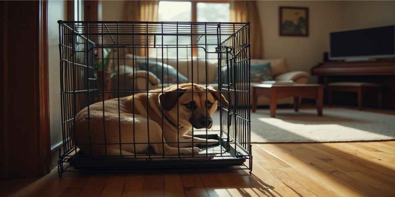 Hundebur: Kan du låse hunden inni buret?