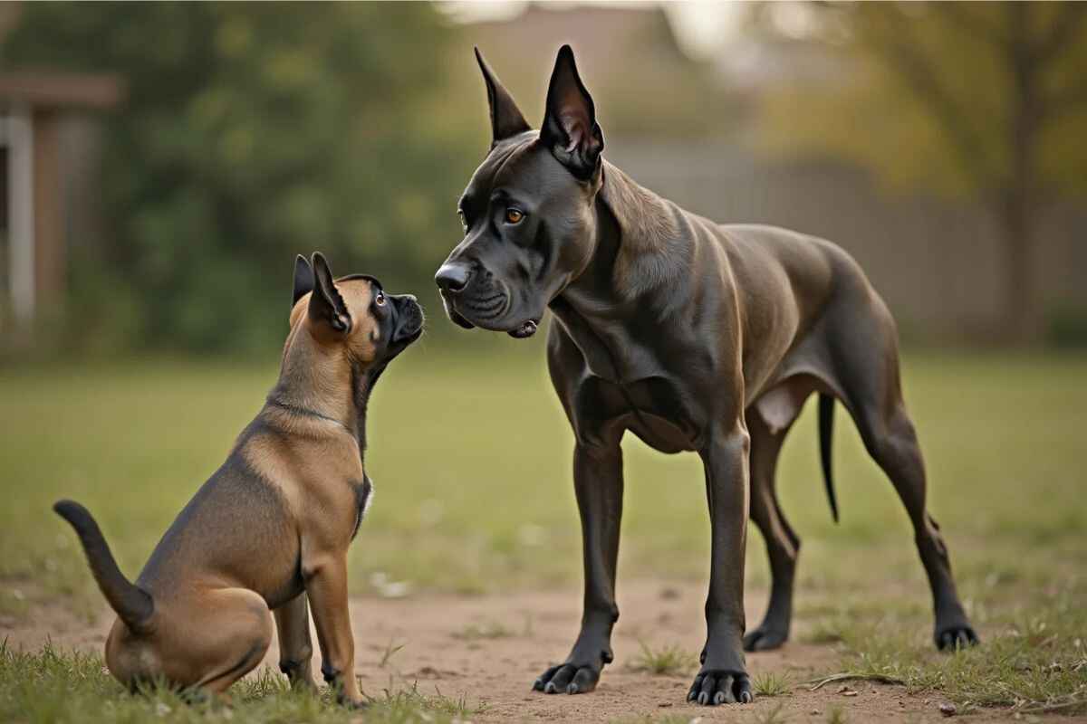 Cane corso: Sosialisering med andre hunder