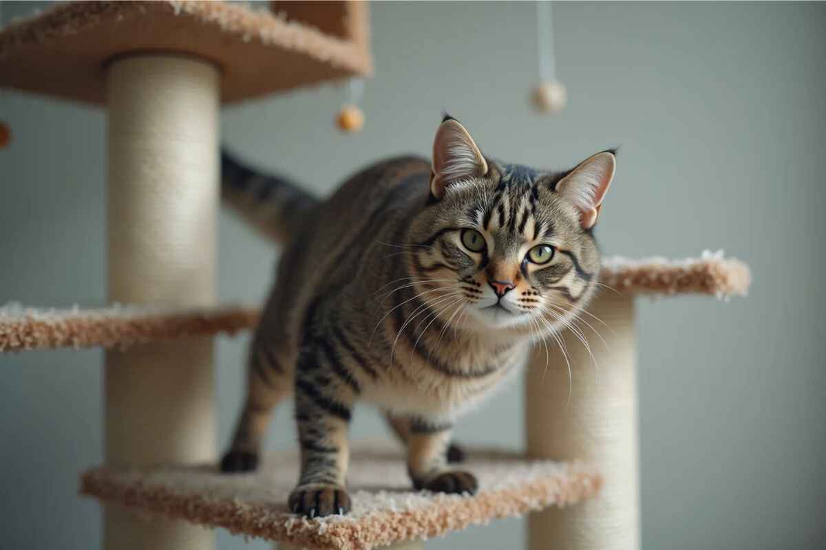 Kloremøbler til katt: Hvor høyt bør det være?